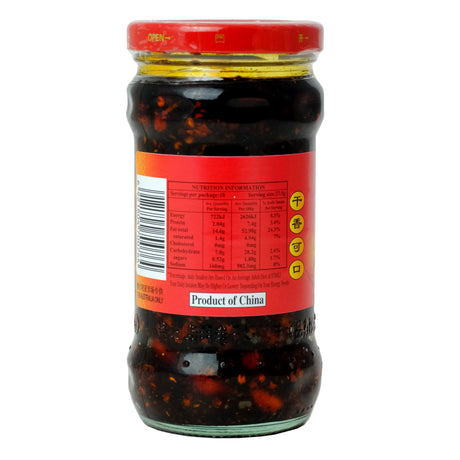Laoganma Hot Chilli Oil 275g Back