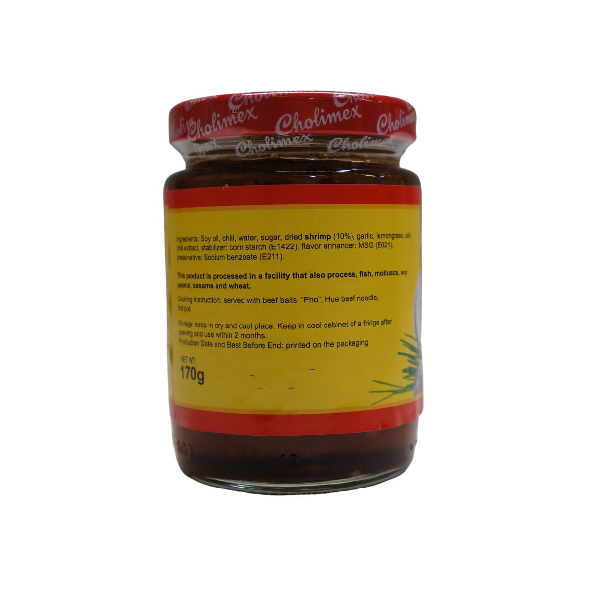 Cholimex Shrimp Satay XO 170g Back