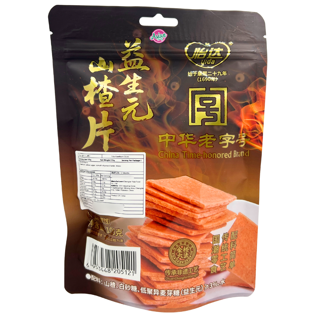Yida Hawthorn Slices 105g - Back