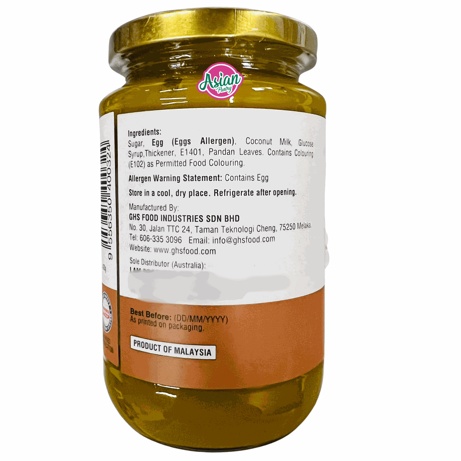 Heng's Nyonya Kaya Traditional (Yellow)  420g