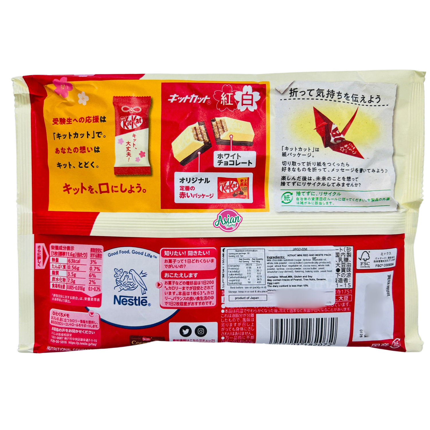 雀巢 Kit Kat 迷你红白巧克力 10 件