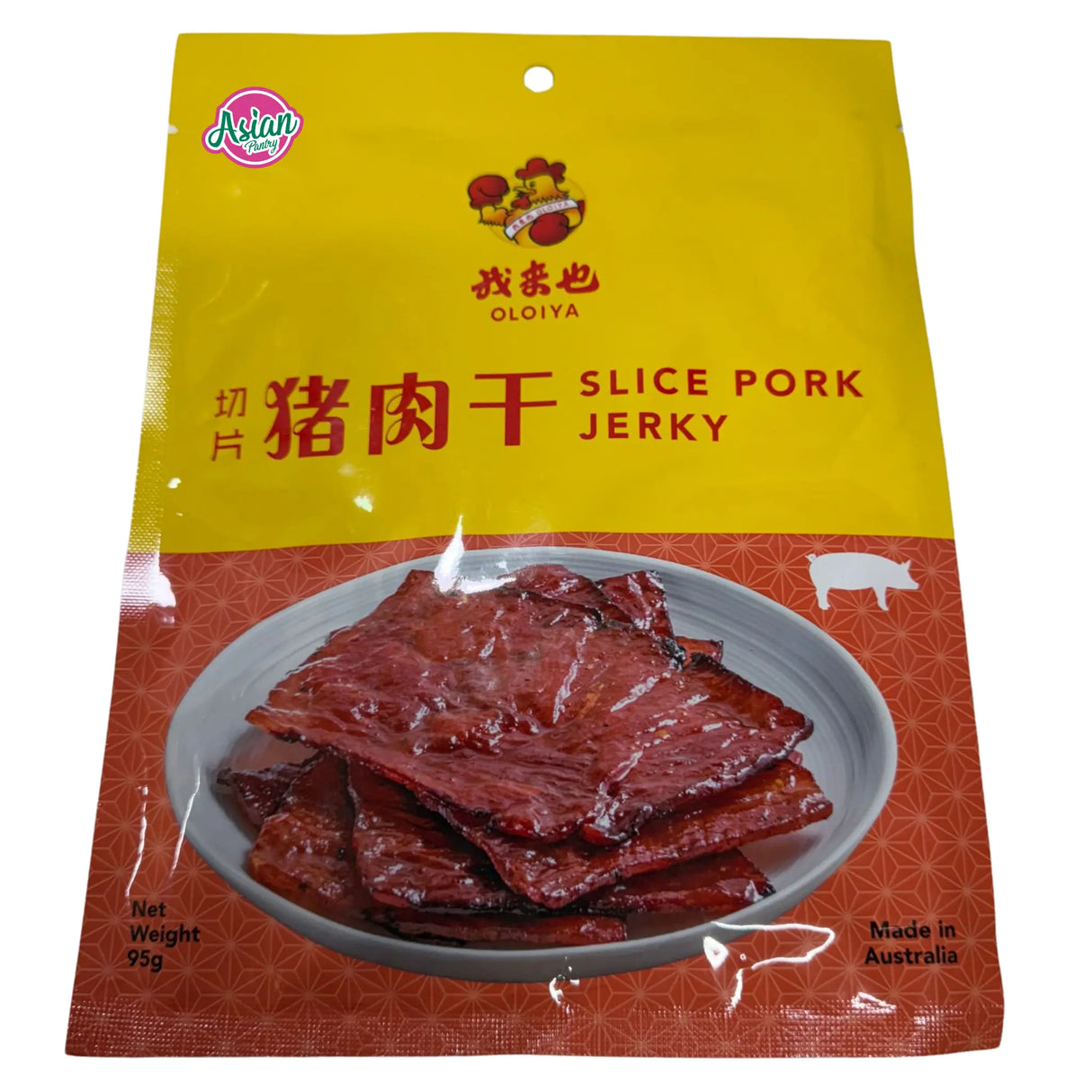 Oloiya Gold Coin Slice Pork Jerky 95g