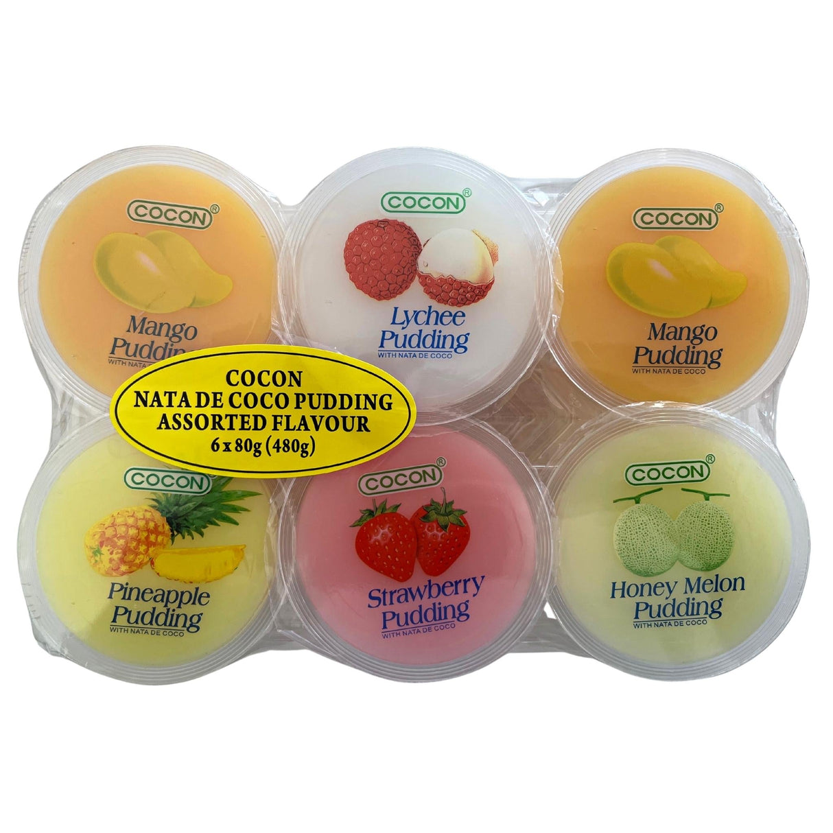 Cocon Nata Pudding Assorted 6pk 480g