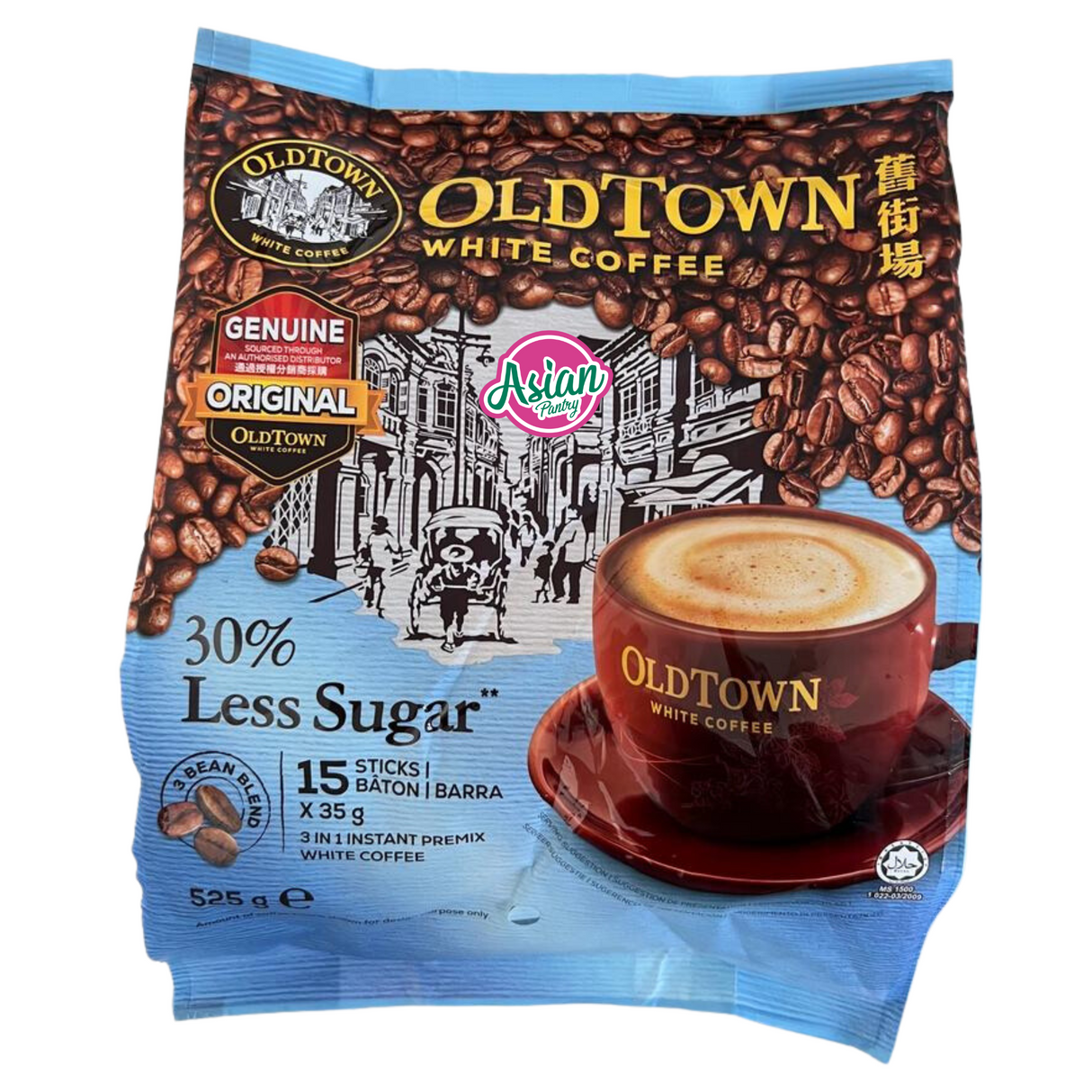 Kopi Putih Old Town Kurang Gula Original 525g