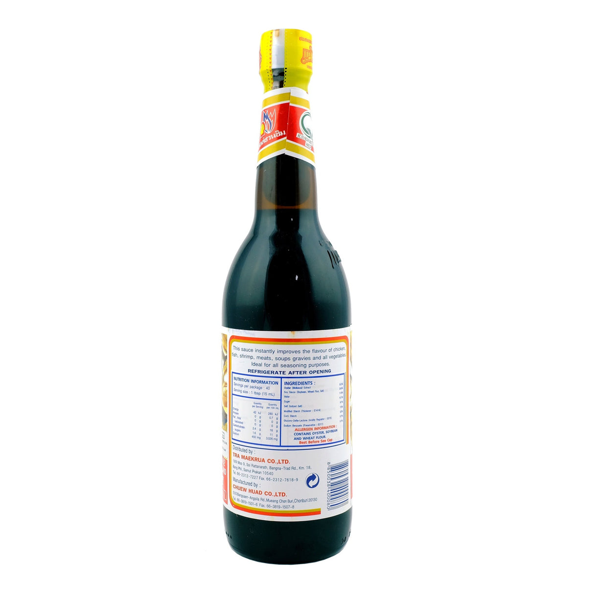 Maekrua Oyster Sauce 600ml - Back