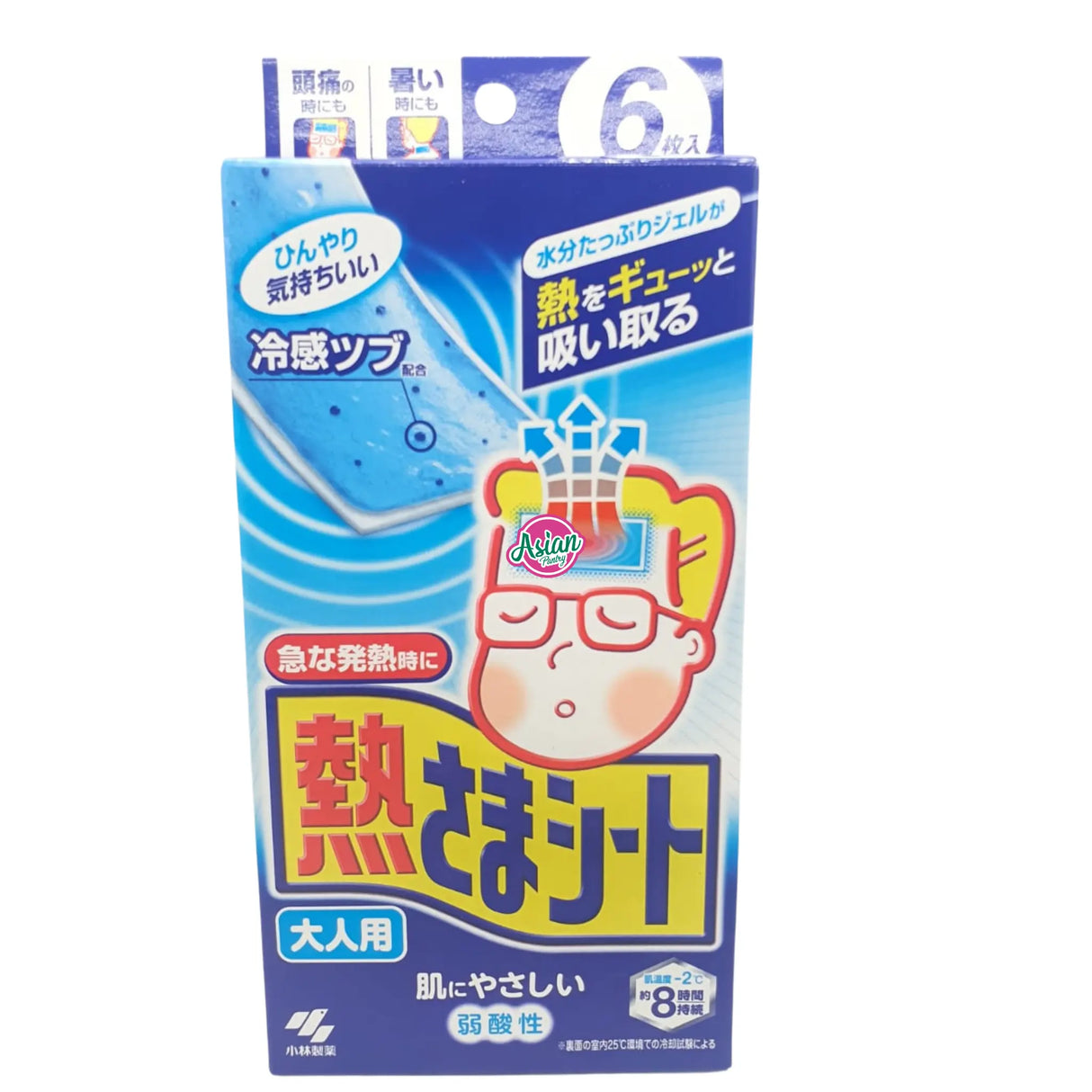 Kobayashi Cooling Gel Sheets for Adults 6 sheets