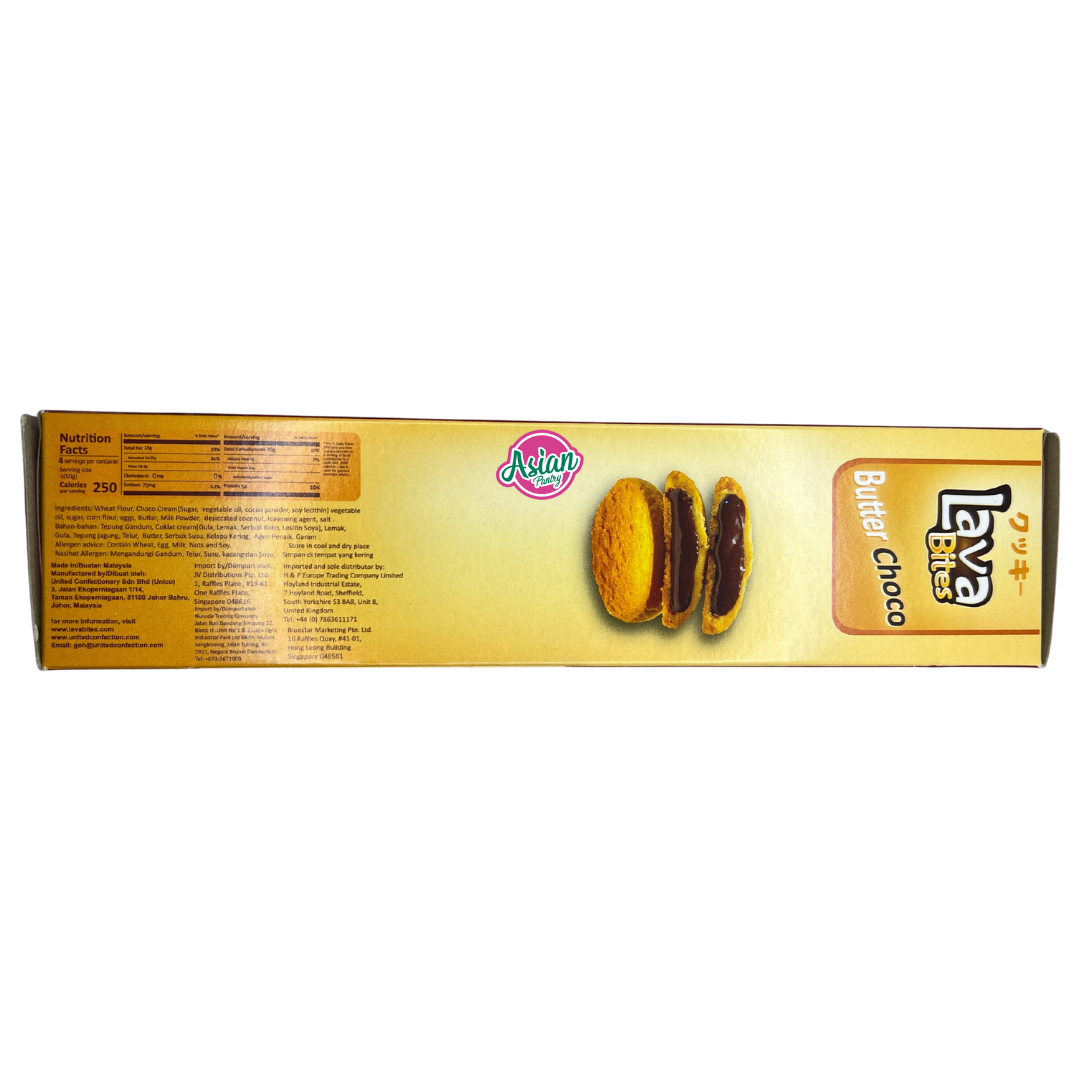 Lava Bites Butter Choco Family Pack 200g - Back