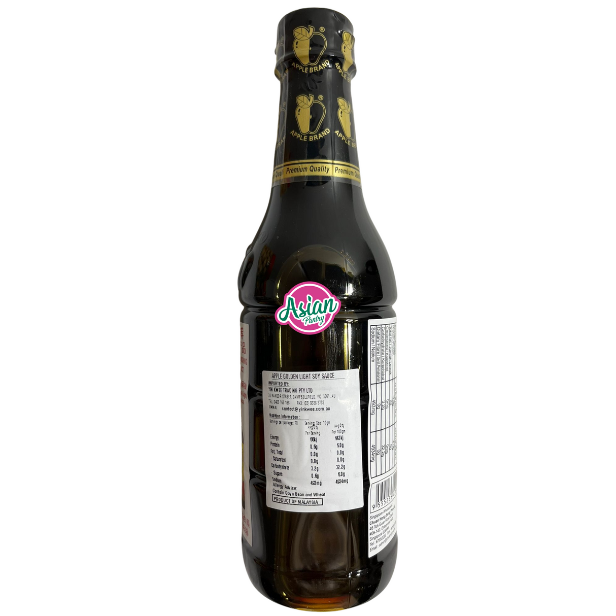 Kicap Kicap Ringan Emas Jenama Apple 700g