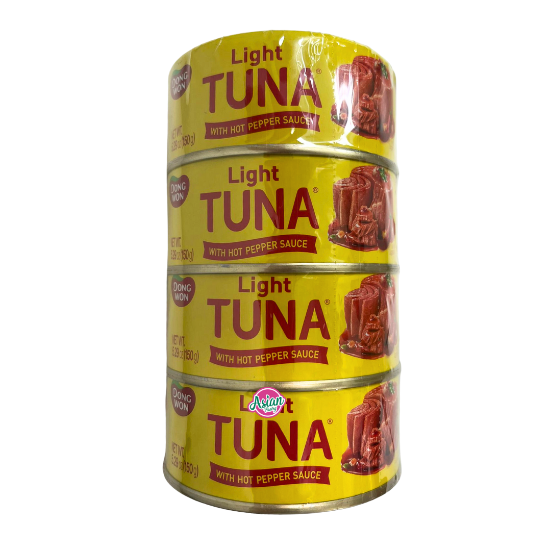 DongWon Tuna Tin (Lada Panas) 4 tin 600g