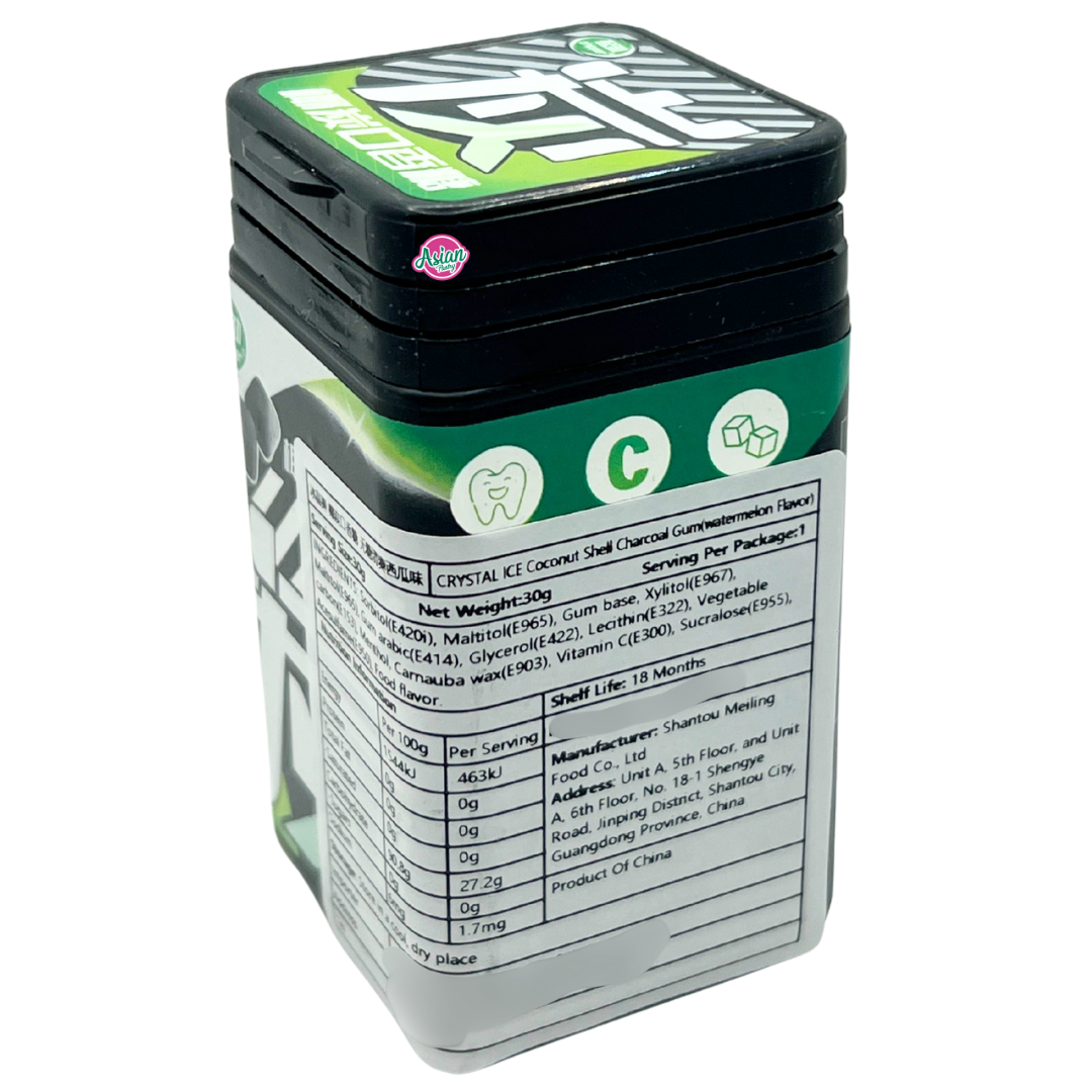 Ice Crystal Coconut Shell Charcoal Gum (Watermelon Flavour) 30g