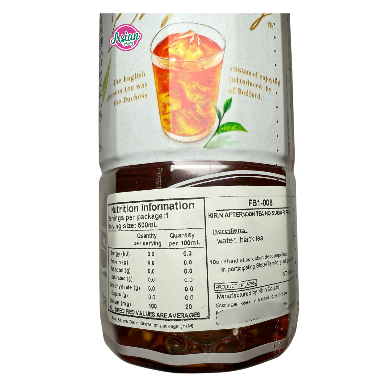 Kirin Minum Petang Tanpa Gula 500ml