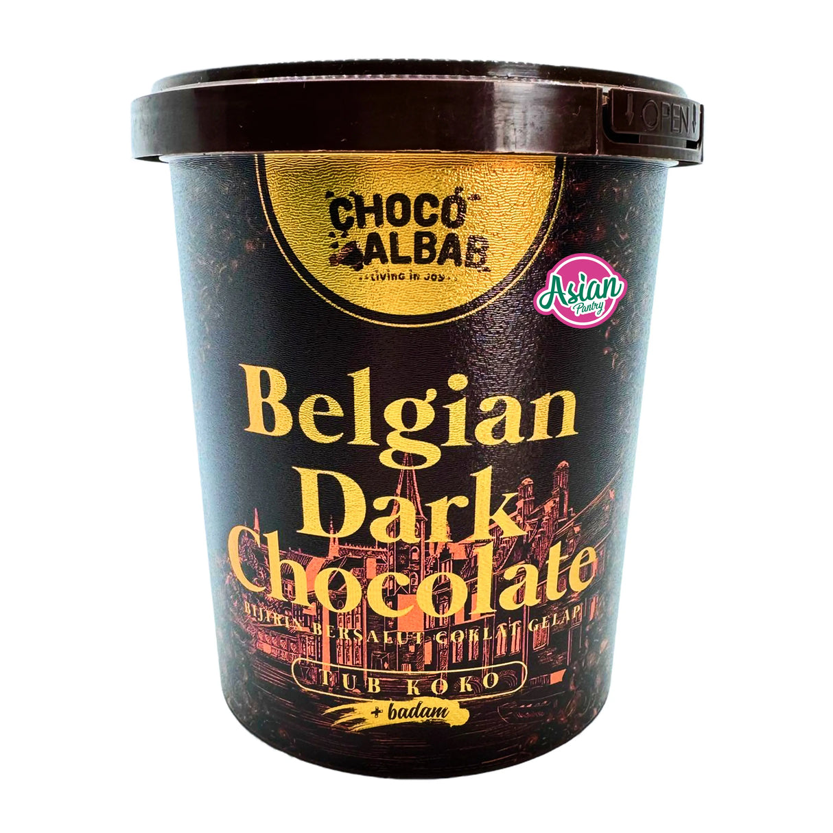 Choco Albab Premium Dark Chocolate ChocoTub 260g