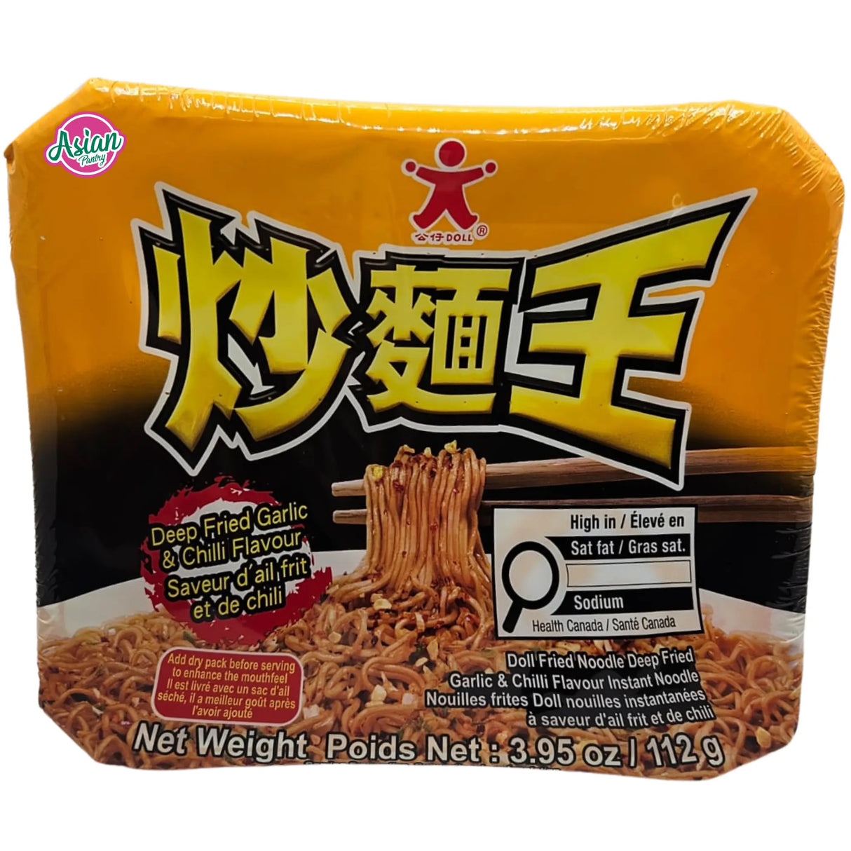 娃娃炒面 蒜蓉辣椒味 112克