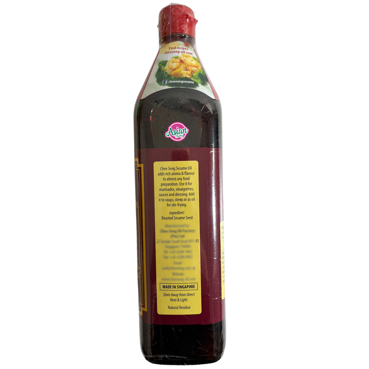 Chee Seng 100% Pure White Sesame Oil  750ml