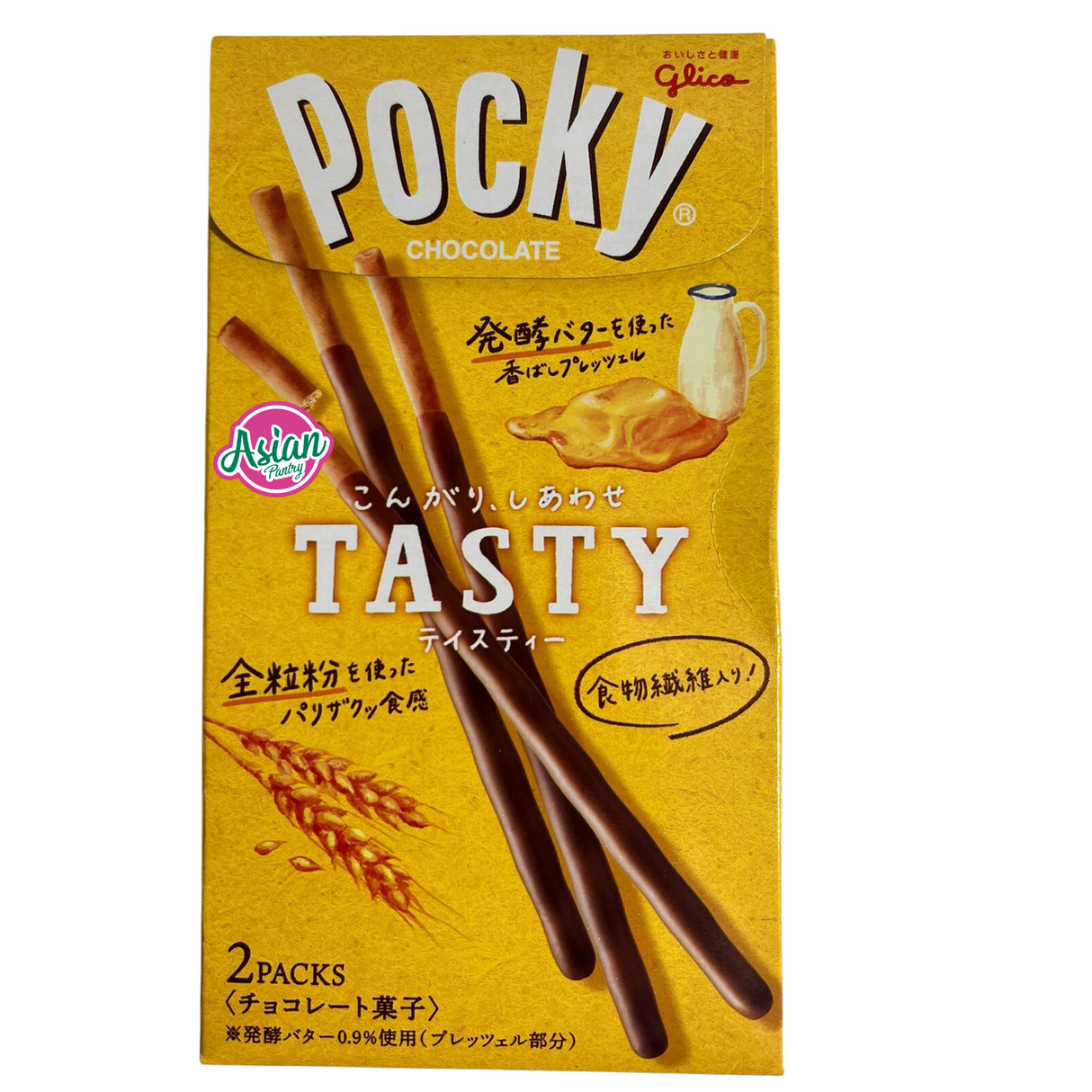 Glico Pocky 巧克力味饼干 2 包 77.6 克