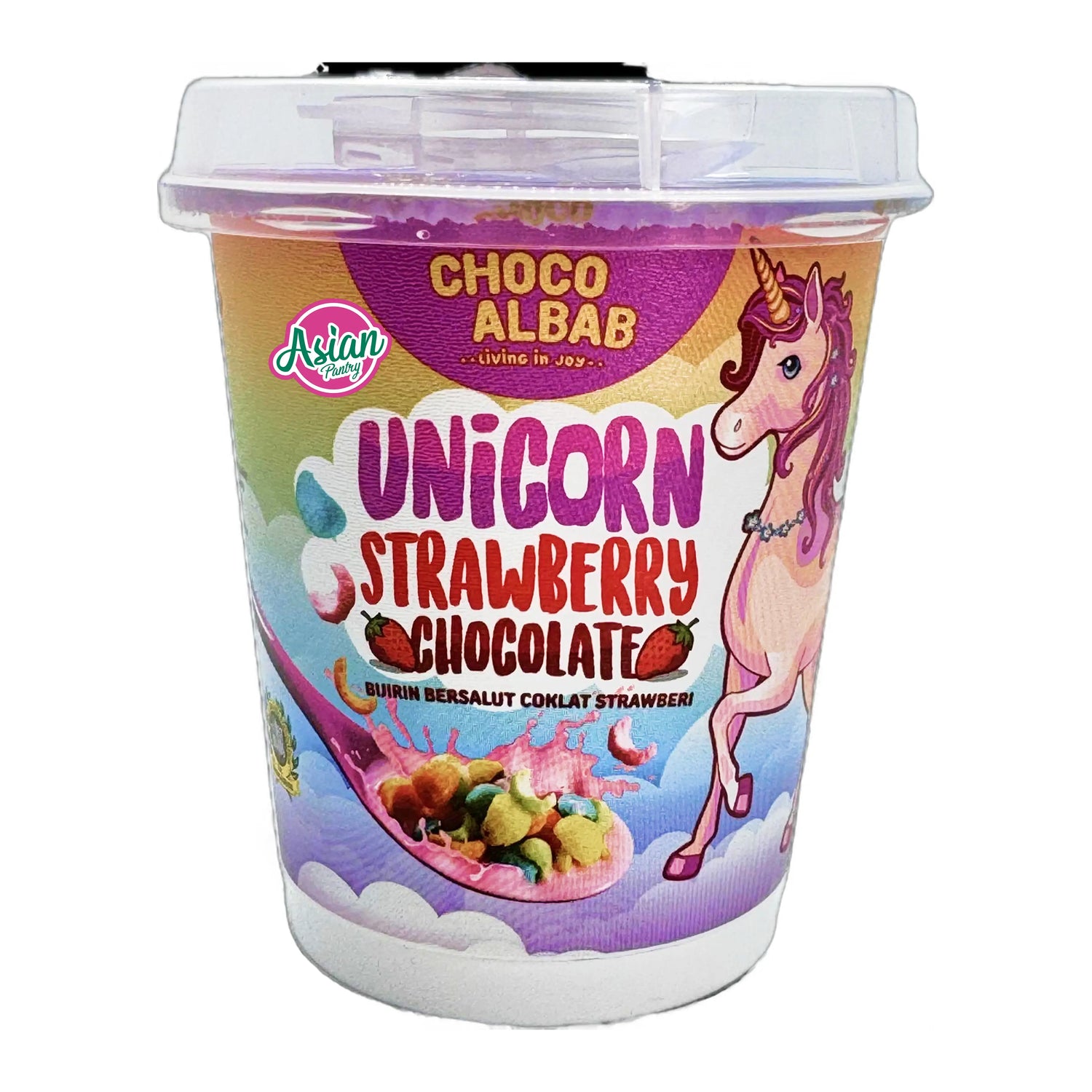 Choco Albab Unicorn Strawberry Chocolate Tub 85g