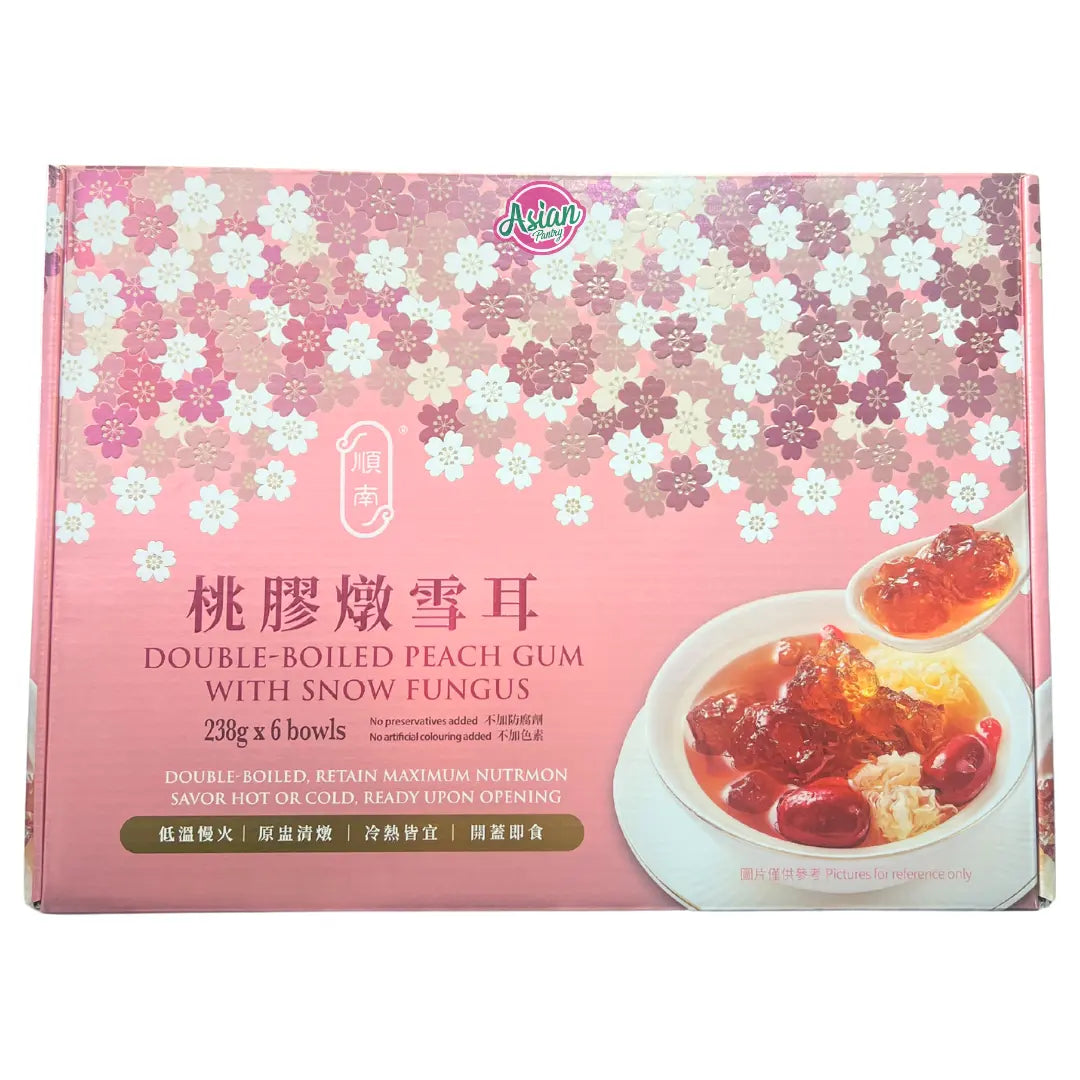 Shunnam Double Boiled Peach Gum with Snow Fungus (238g * 6 Bowls)