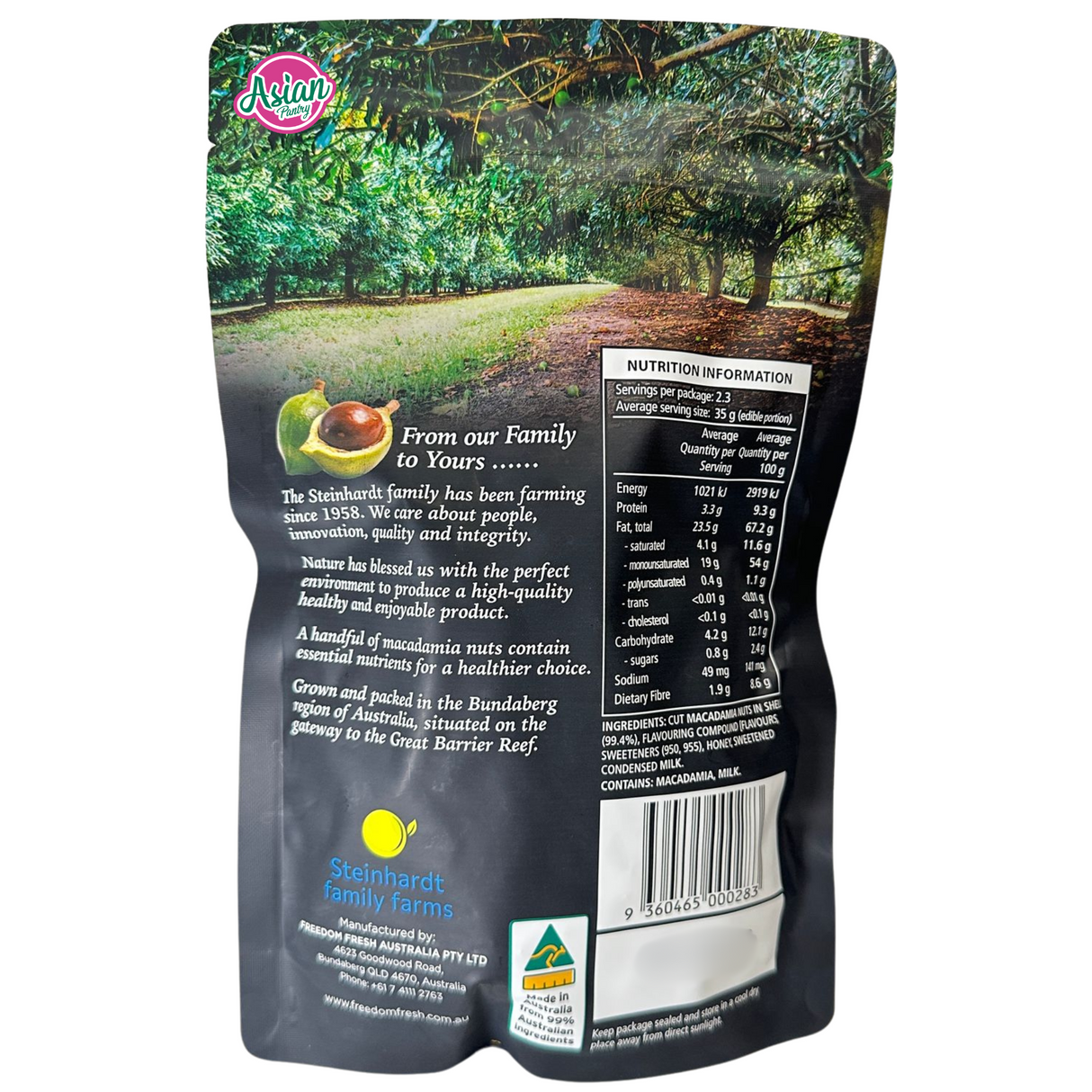 Golden Crunch Australian Macadamias Honey 225g