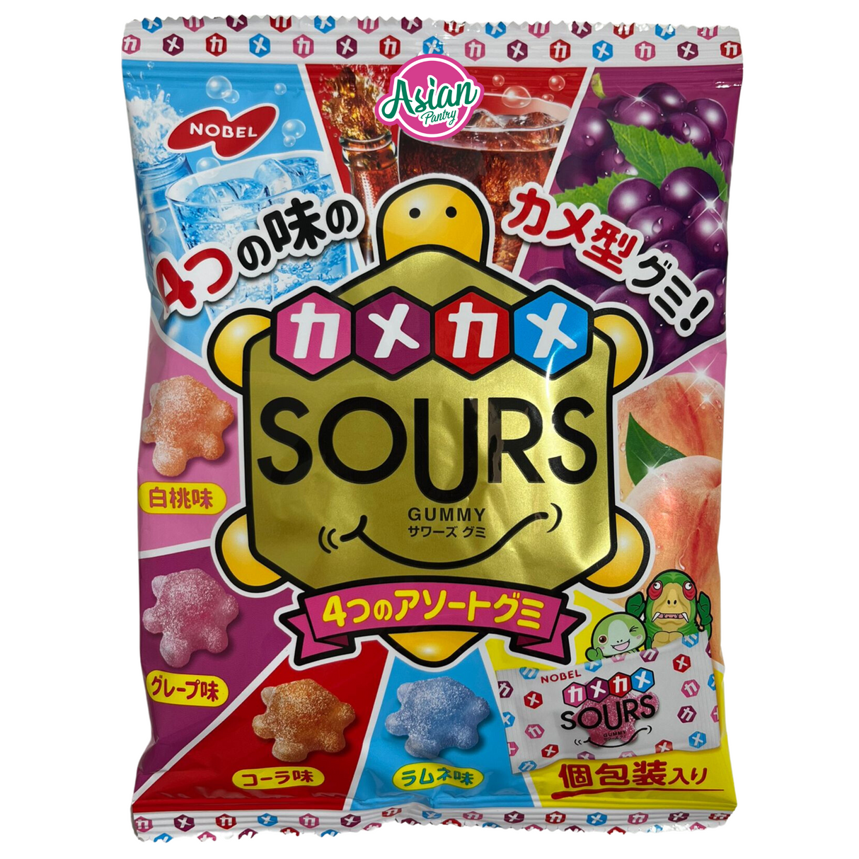 Nobel Kamekame Sours Assorted Gummy  90g