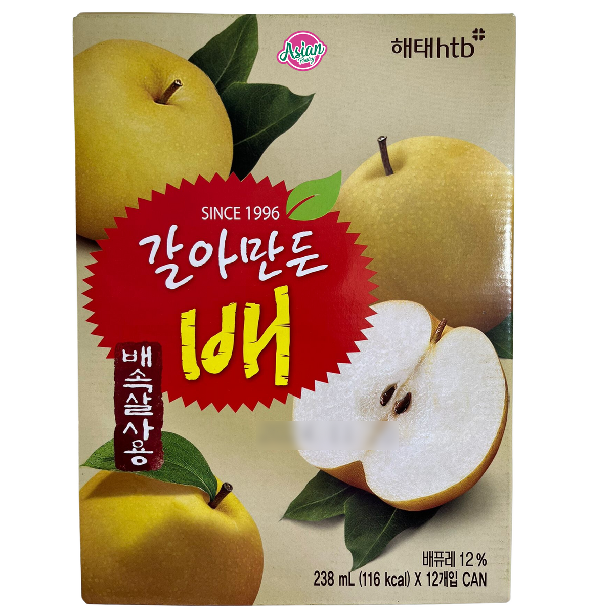 HaiTaj Pear Drink Can 238 ml x 12 2856ml