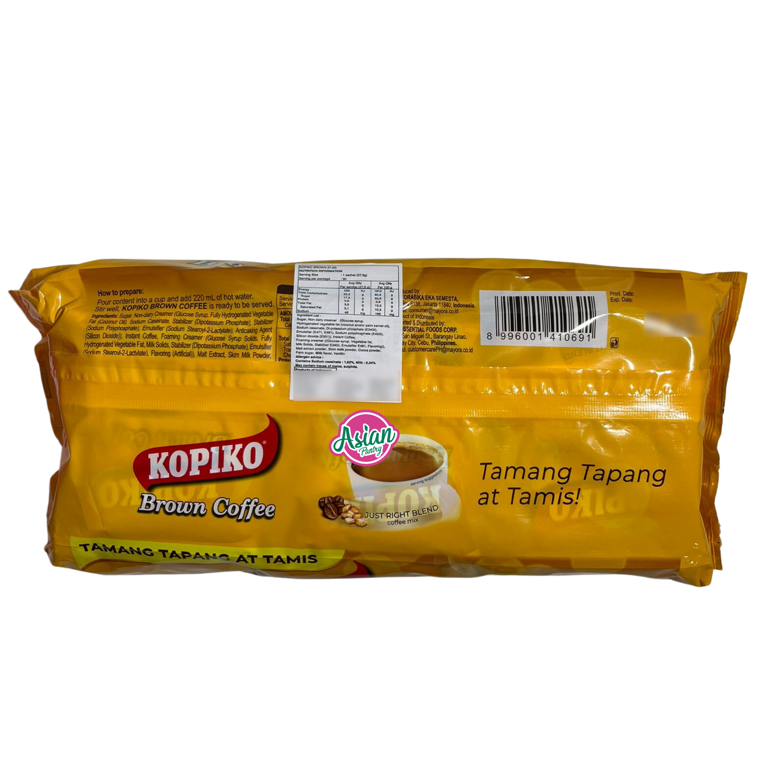 Kopiko Instant Coffee Mix (Brown Coffee) 30P 825g