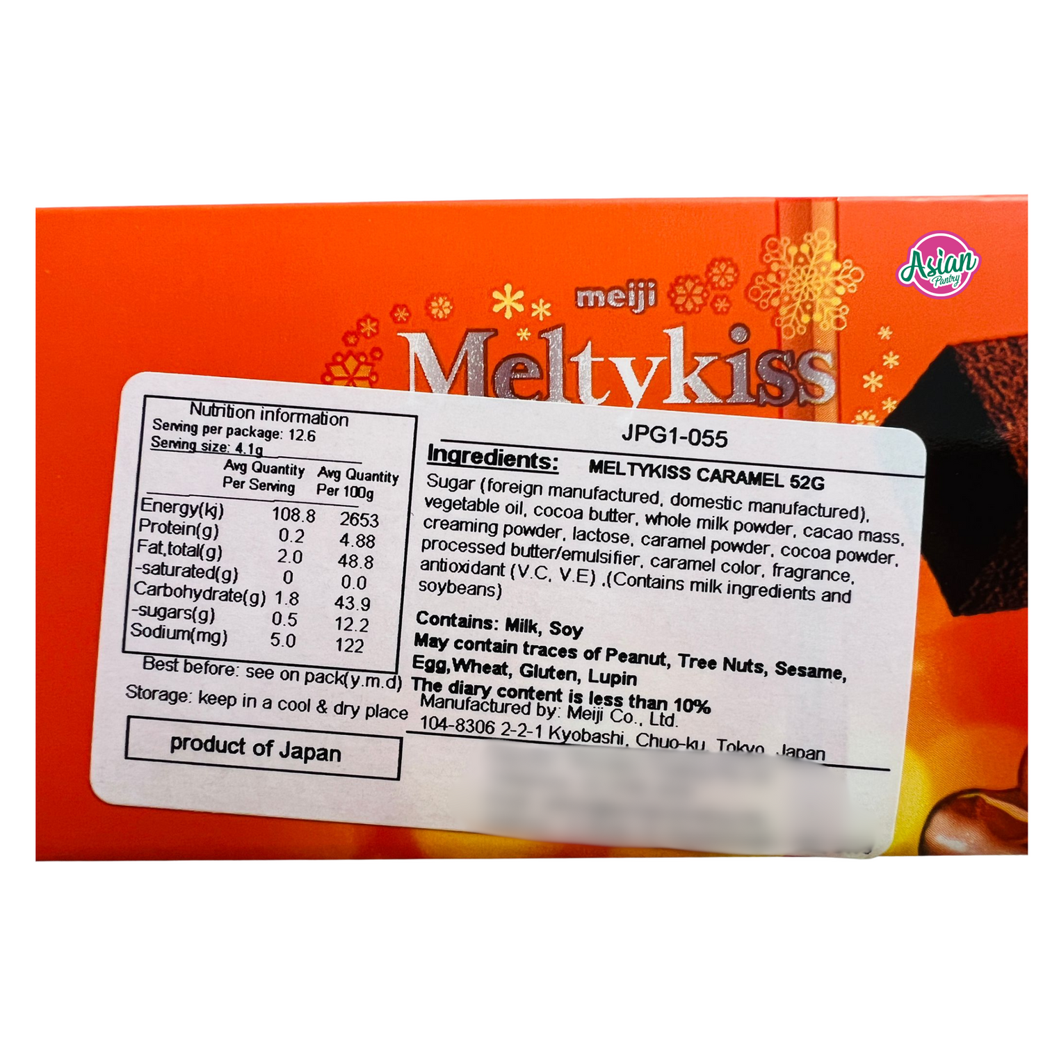 Meiji Melty Kiss Coklat Karamel 52g
