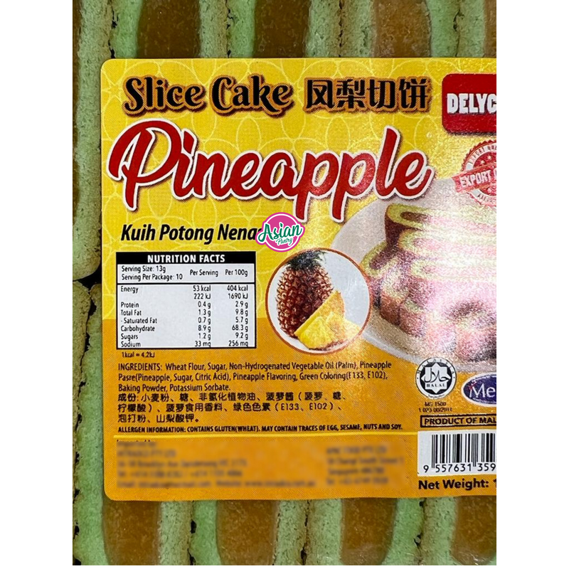 Delyco Slice Cake Pineapple 130g
