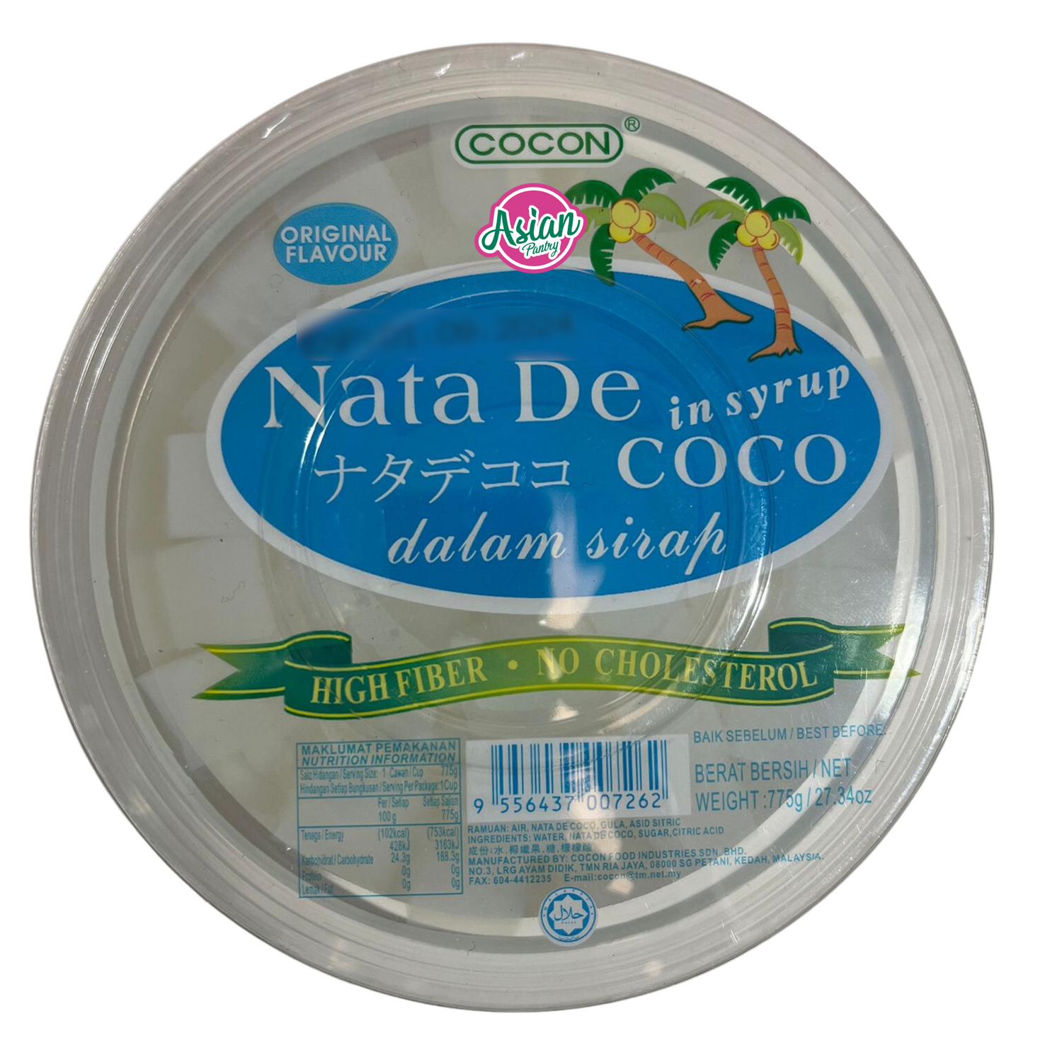 Cocon Nata De dalam Syrup Coco Perisa Asli 775g