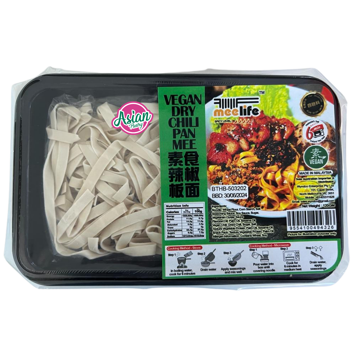 Meelife Vegan Cili Kering Mee 120g