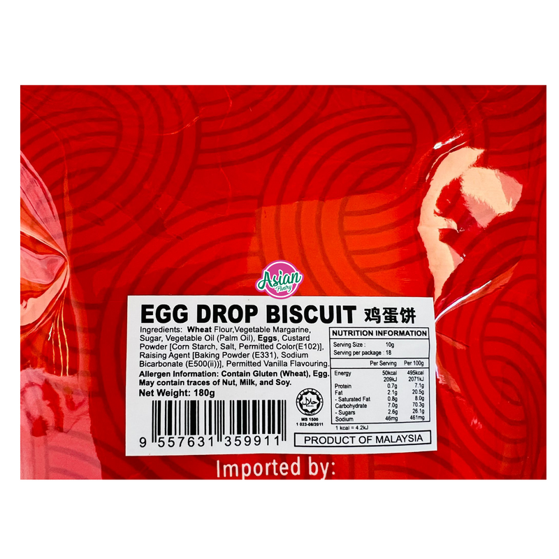 Delyco Egg Drop Biscuit 180g