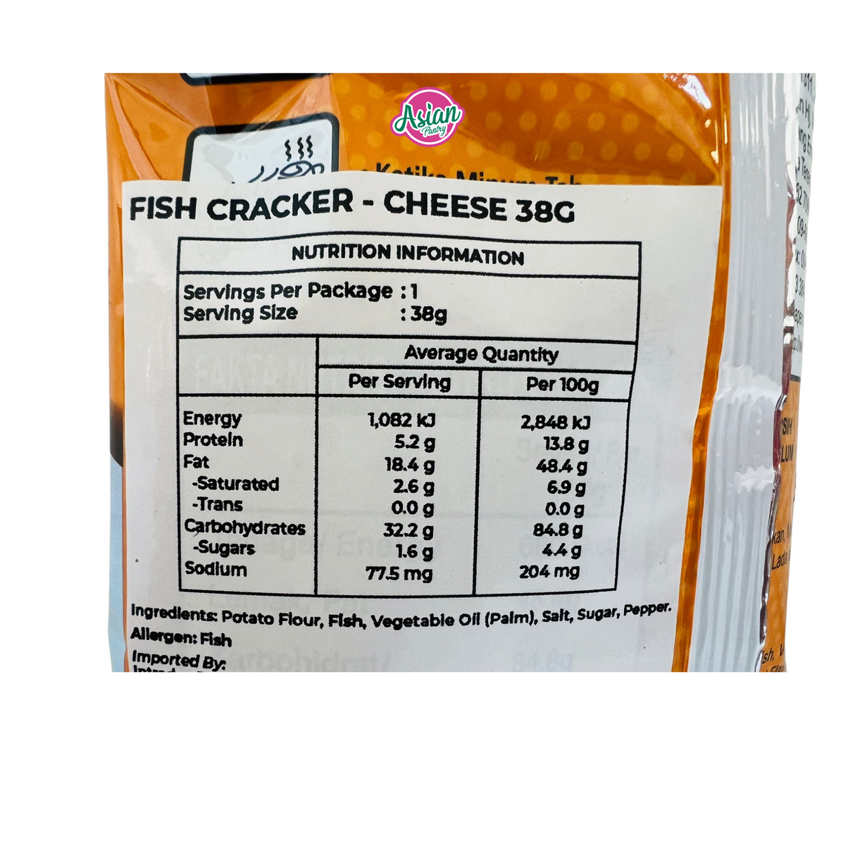 SEAmEQ Fish Cracker Perisa Keju 38g