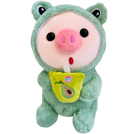 JAIT Cute Milk Tea Pig Plush Toy (Random Colour)