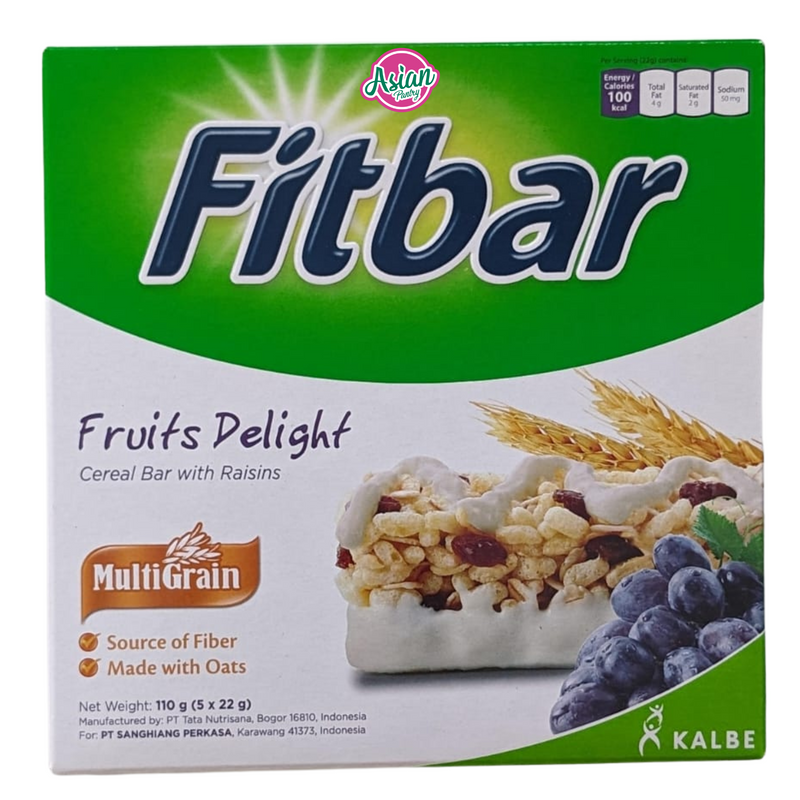Fitbar Multigrain Bar Fruits Delight 110g