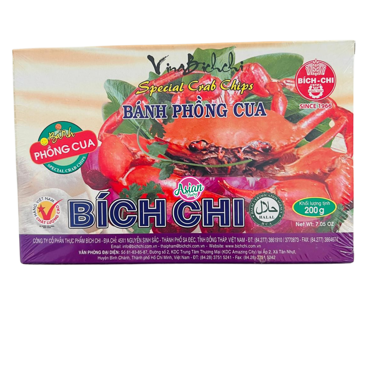 Bich-Chi Special Crab Chips 200g