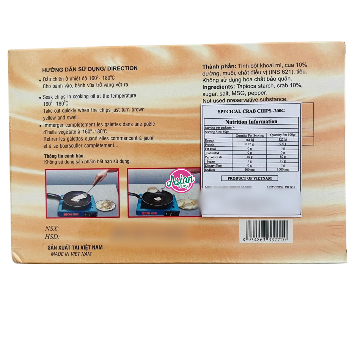 Bich-Chi Special Crab Chips 200g