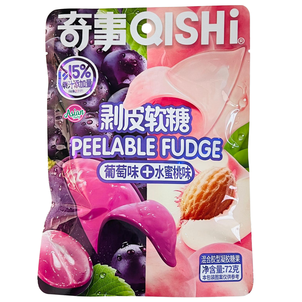 QISHI Peelable Fudge (Anggur & Pic) 72g