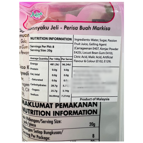 Cozzo Konnyaku Jelly Markisa 160g