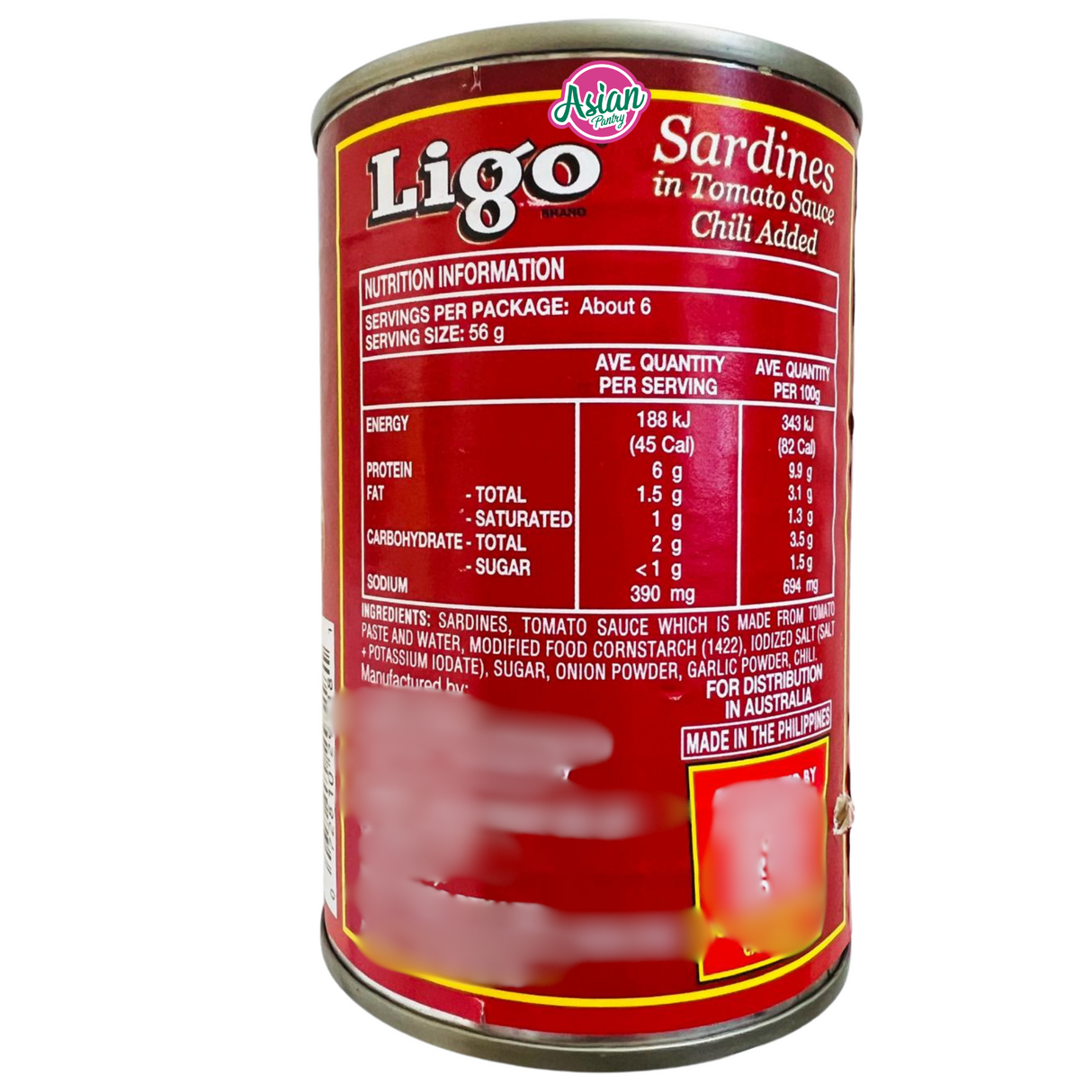Ligo Sardin dalam Sos Tomato Cili Ditambah 425g