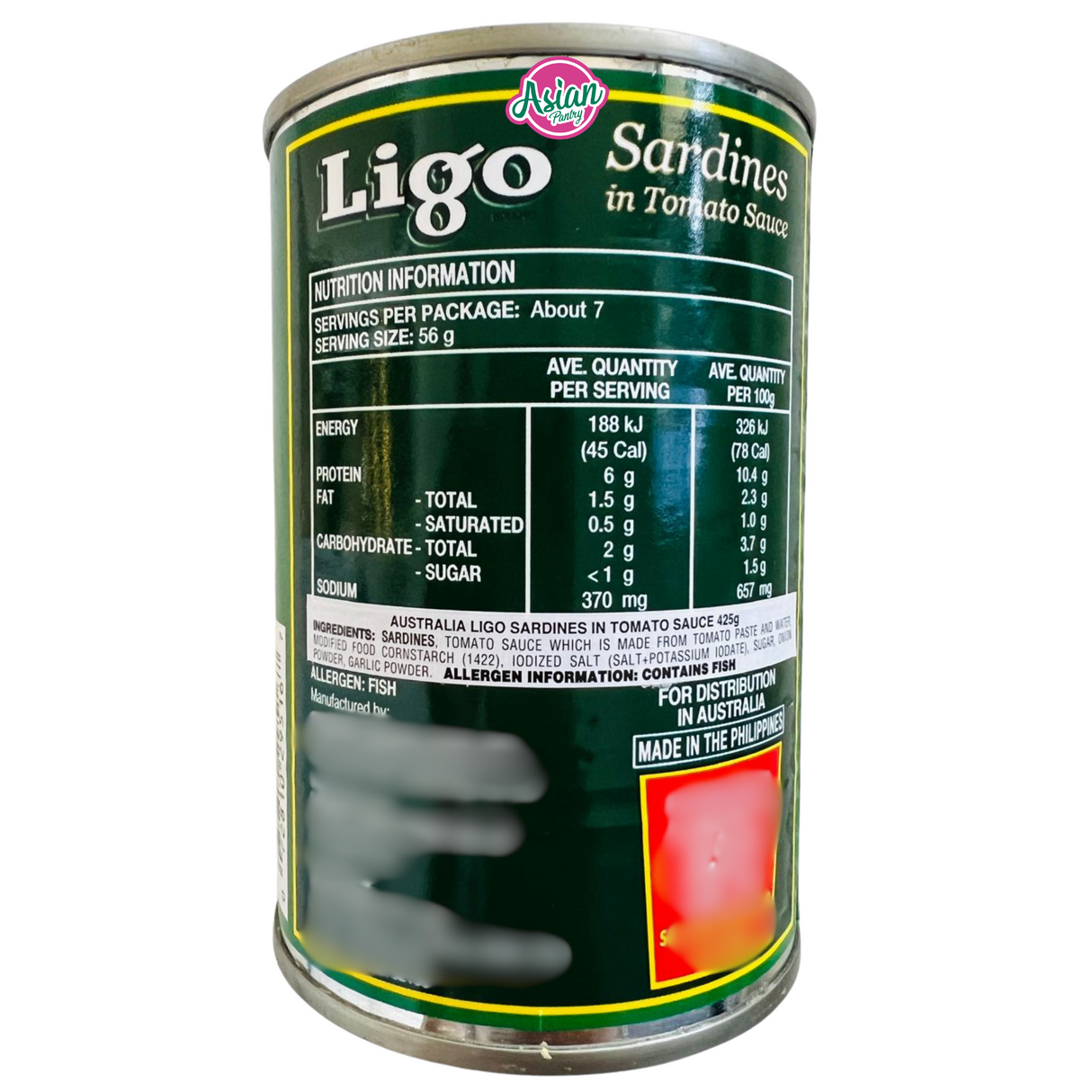 Ligo Sardin dalam Sos Tomato 425g