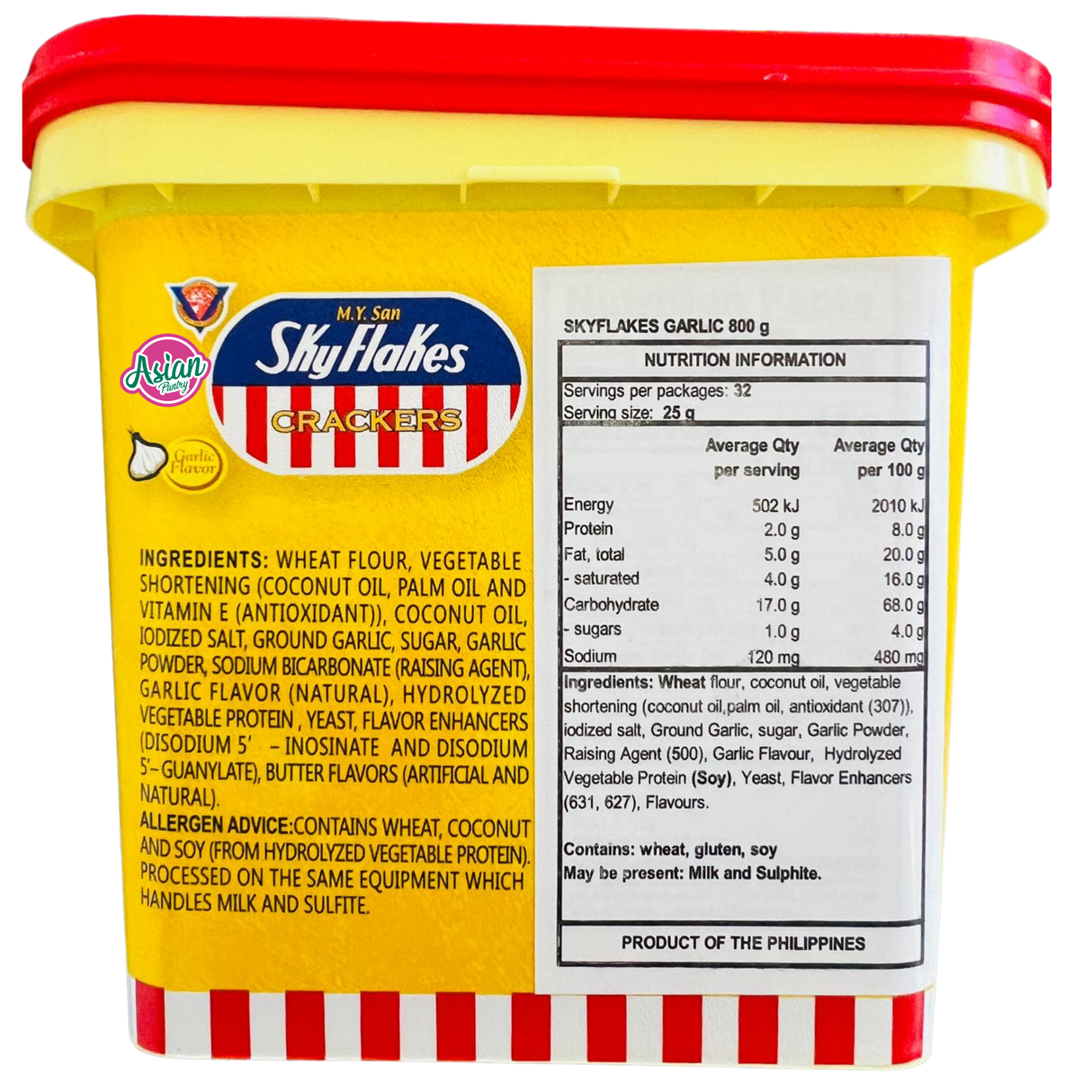 MY San Skyflakes Cracker Garlic Flavour 800g