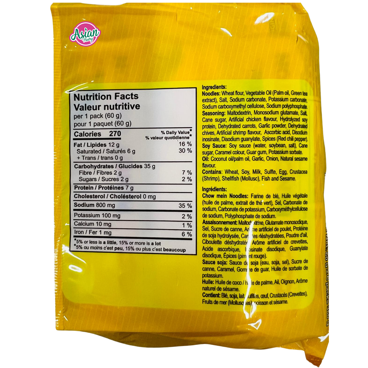 Lucky Me! Pancit Canton Regular Instant Stir-Fried Noodles 6pk 360g