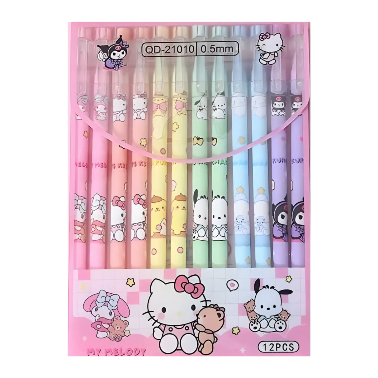 Asian Pantry 12pcs Sanrio Erasable Ballpoint Pen Set