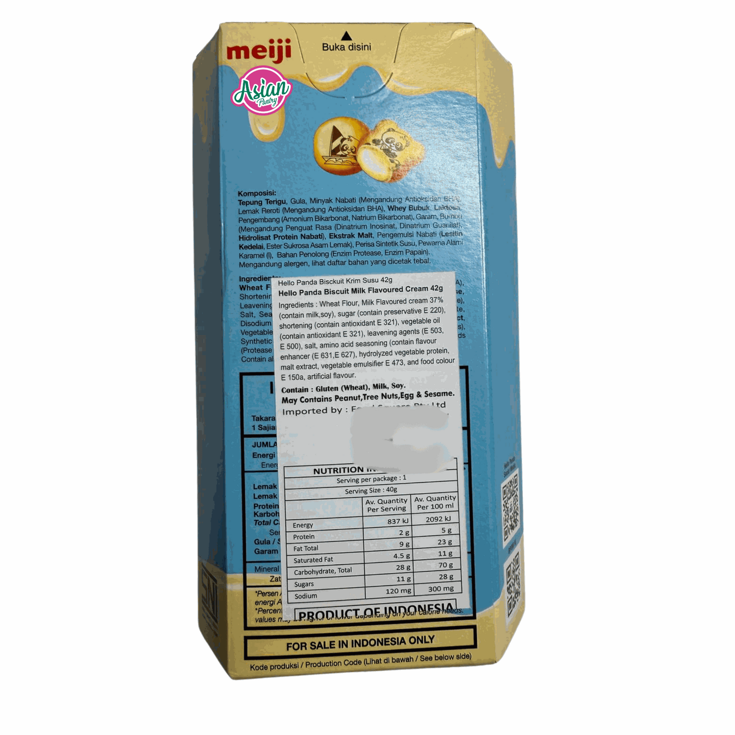 Meiji Hello Panda Milk Flavor 42g