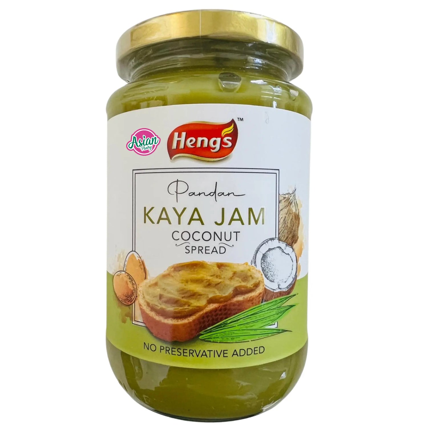 Heng's Nyonya Kaya Pandan (Green)  420g
