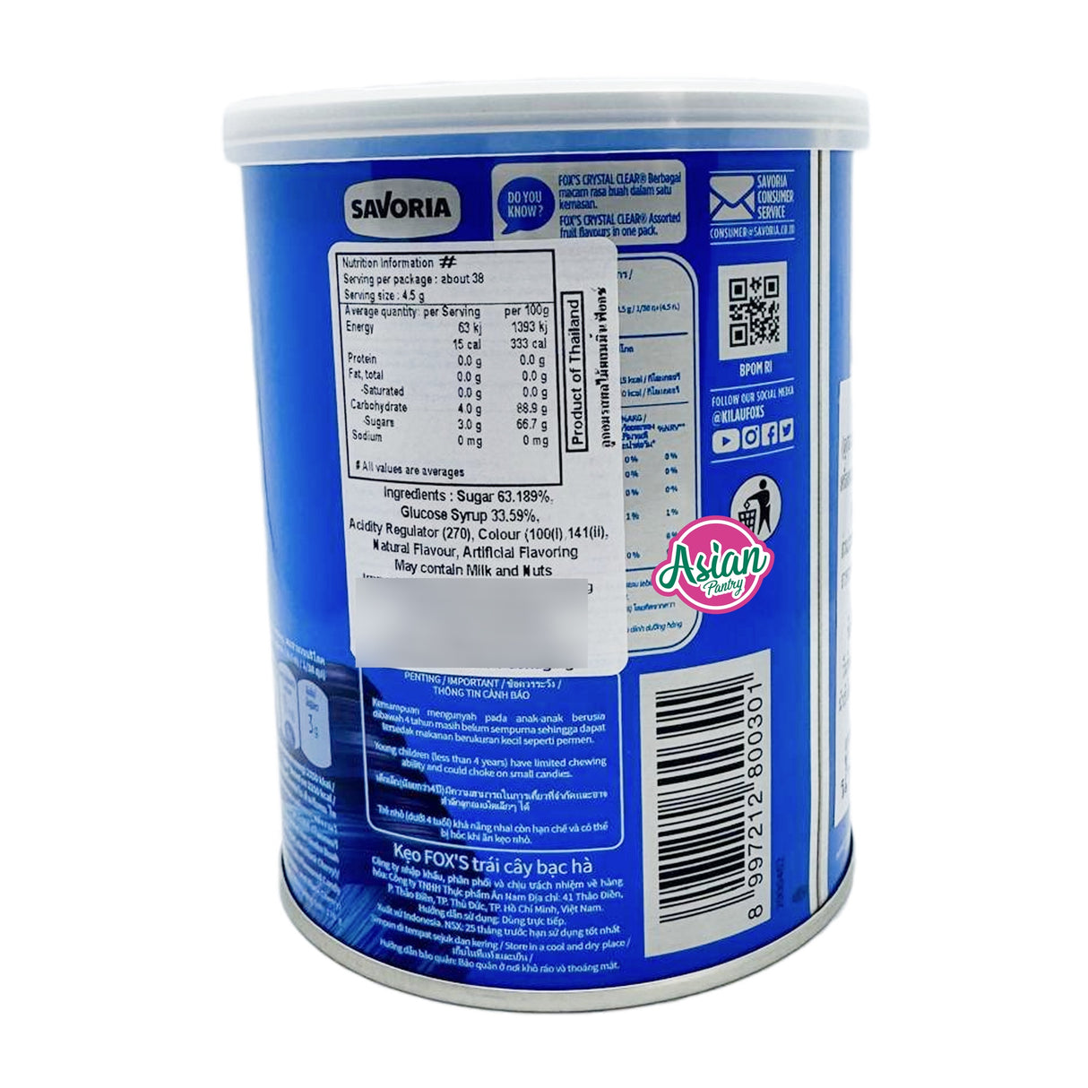 Fox's Crystal Clear Fruity Mints 170g