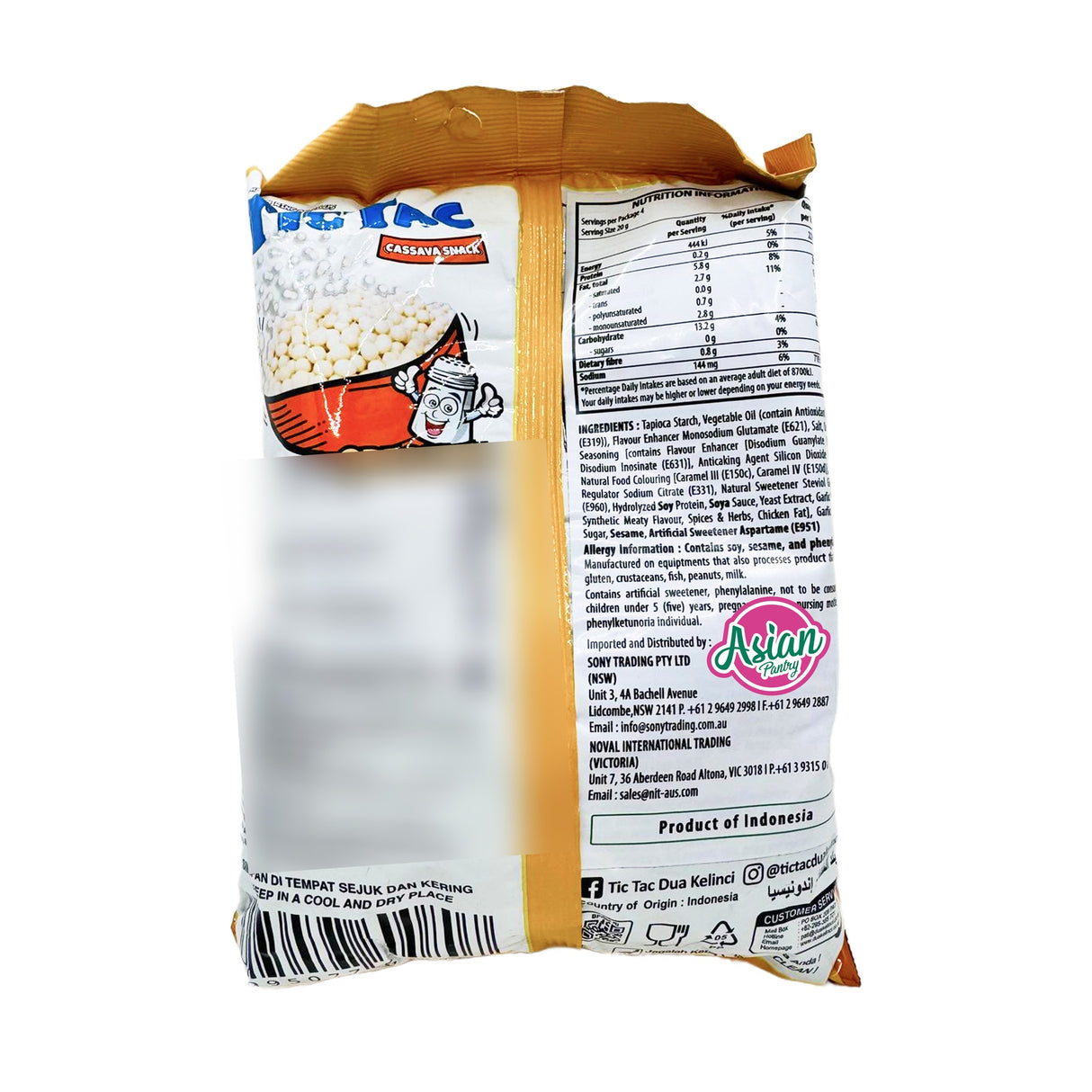 Dua Kelinci Tic Tac Cassava Snack Original Flavour 80g