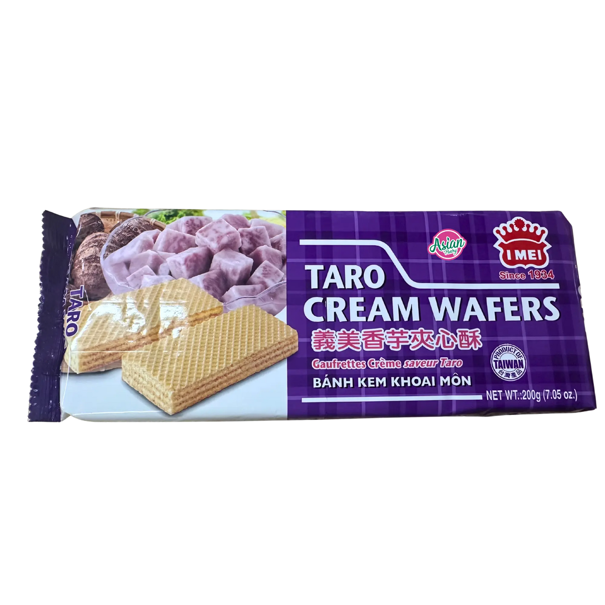 I Mei Taro Cream Wafers 200g