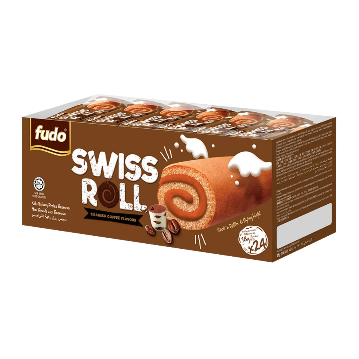 Fudo Swiss Roll Tiramisu 24pk
