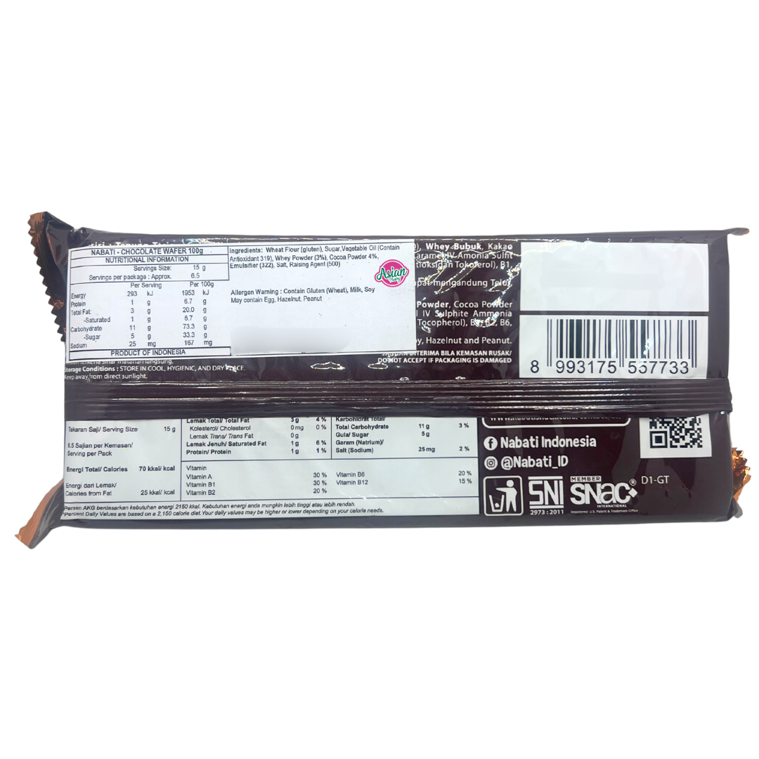 Richeese Nabati Wafer Chocolate 100g