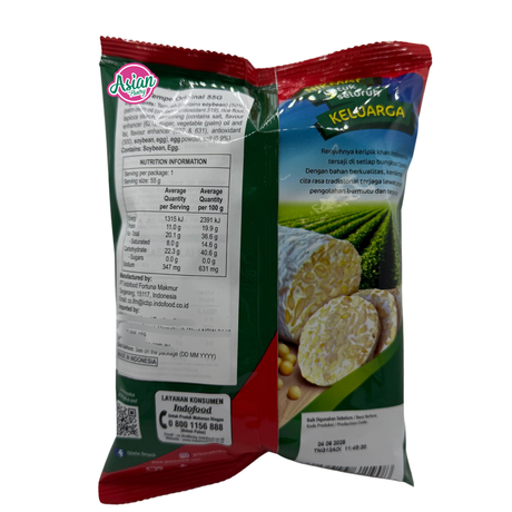 Qtela Fried Tempe/Soybean Cake Original 55g